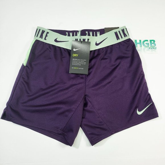 Nike Other - Nike Trophy Short Girl's Dri Running Training Athletic Purple Green DA1099-525